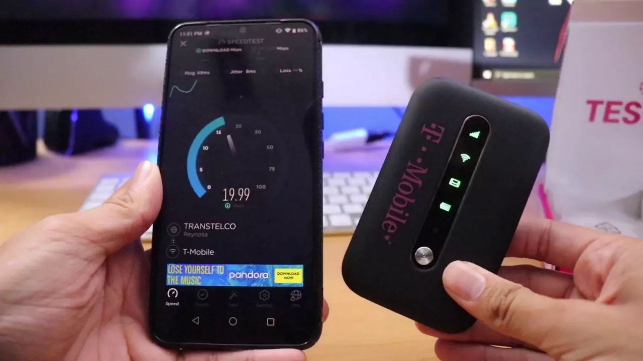 image of testing the T-Mobile Hotspot APN