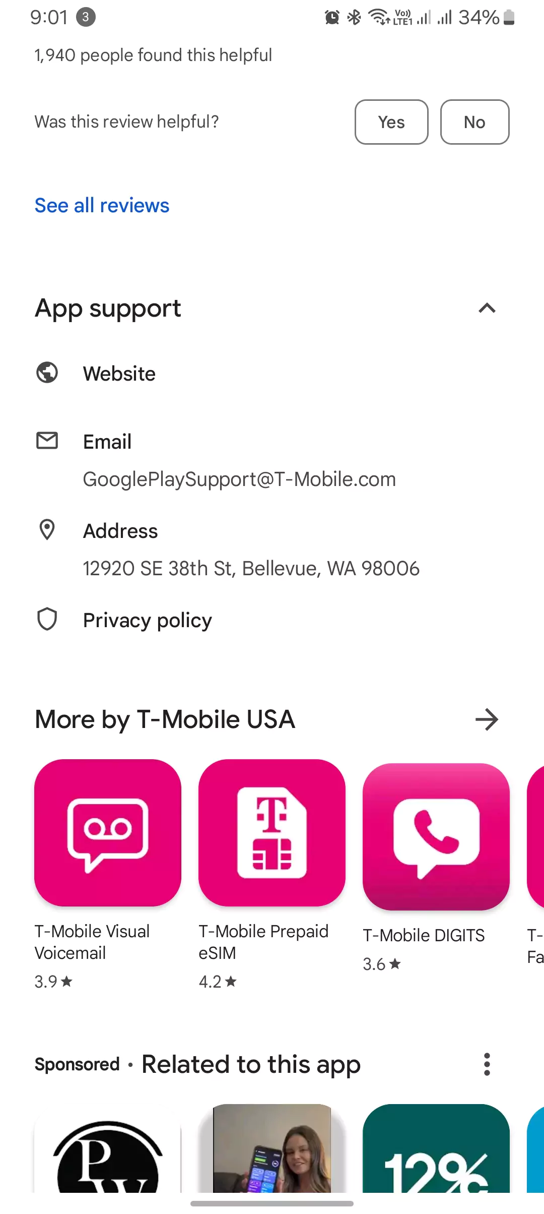 tmobile life (tmobile tuesdays) app cropped play store contact support details